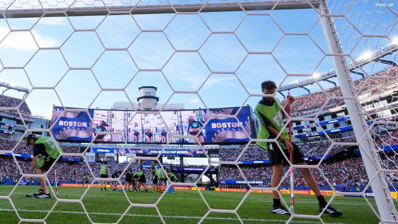 Sprinkler Malfunction Interrupts World Cup Match at Gillette Stadium