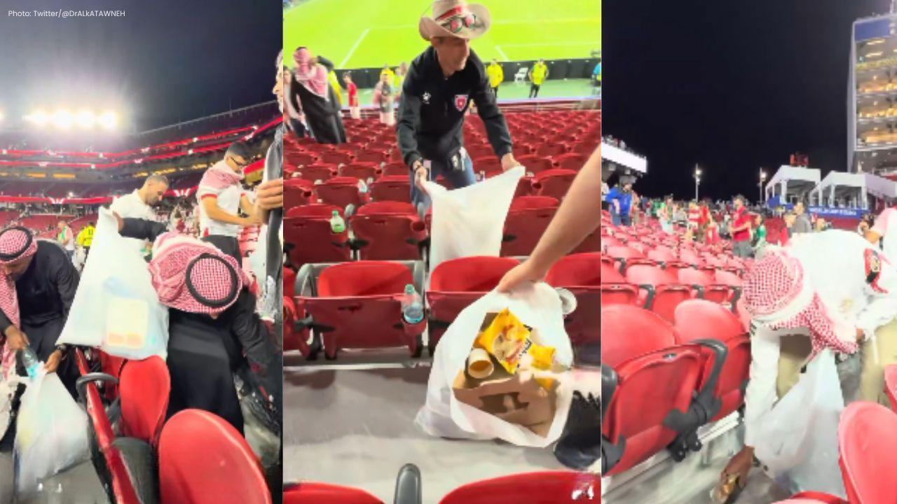 Jordanian Fans Win Hearts by Cleaning Stadium After World Cup Debut
