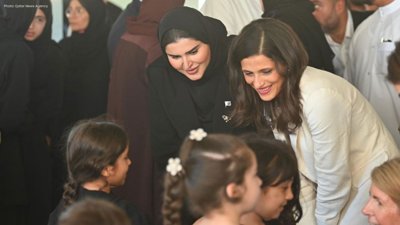 Qatar, UK and France Ministers Visit Beirut Shelters to Aid Displaced