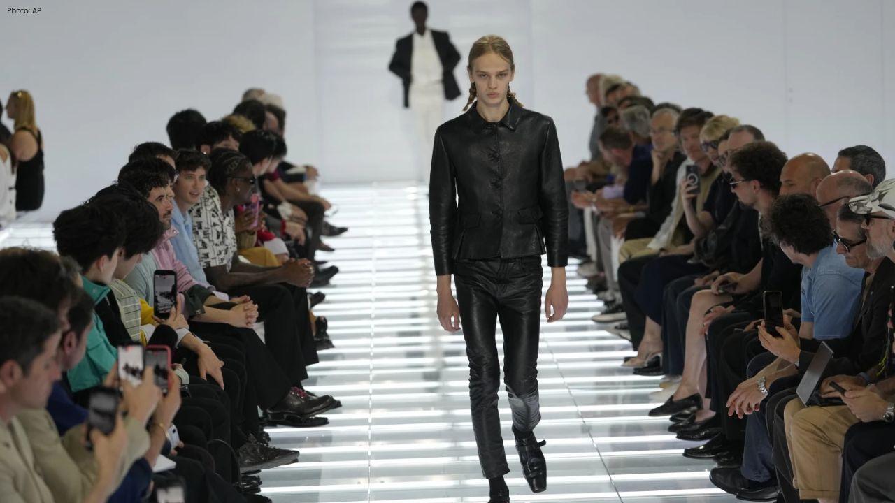Prada Reinvents Menswear with Luxury Leather Jeans-Inspired Looks