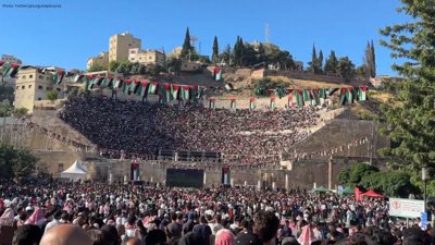 Jordan’s Ancient Roman Theater Becomes World Cup Fan Hub