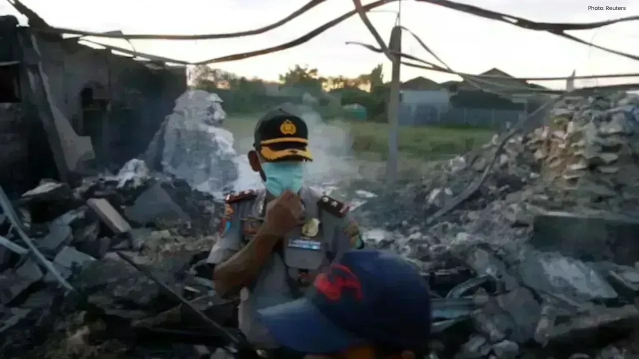 Explosions Erupt Following Factory Fire in Indonesia