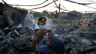 Explosions Erupt Following Factory Fire in Indonesia