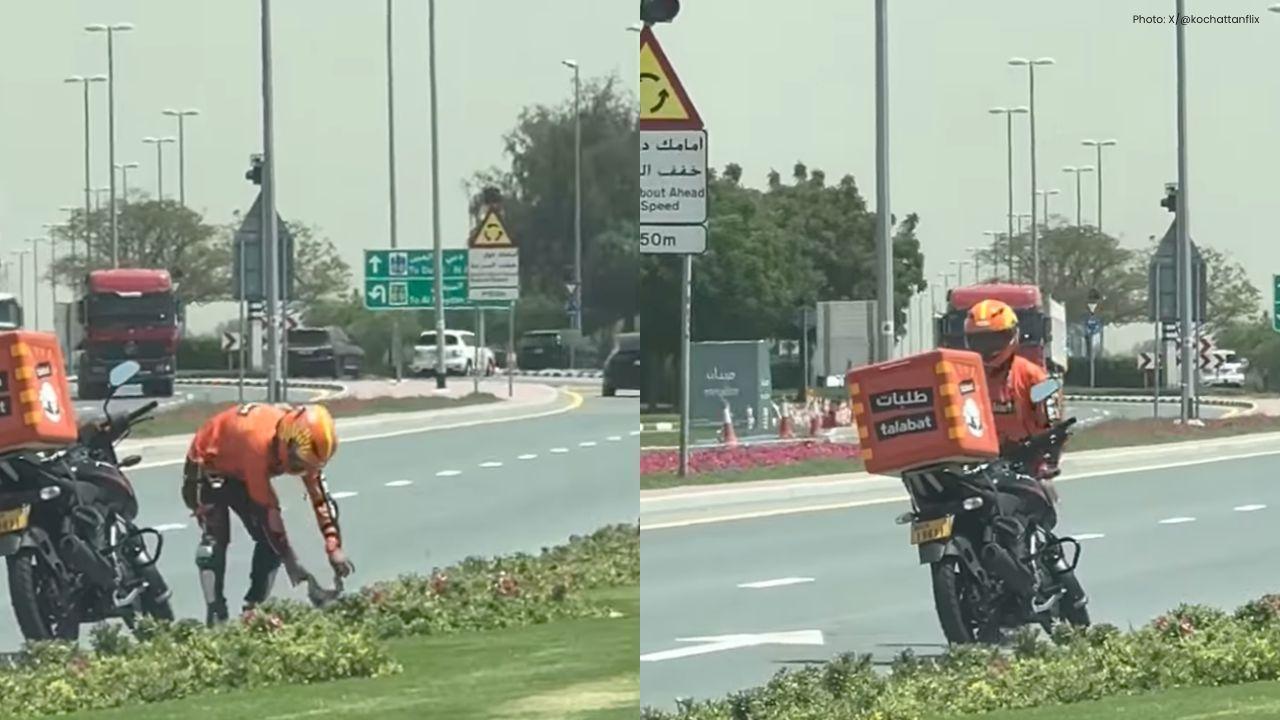 Compassionate Act by Dubai Talabat Rider Gains Online Acclaim