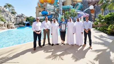 Yas Waterworld Sets Guinness World Record With 55 Waterslides