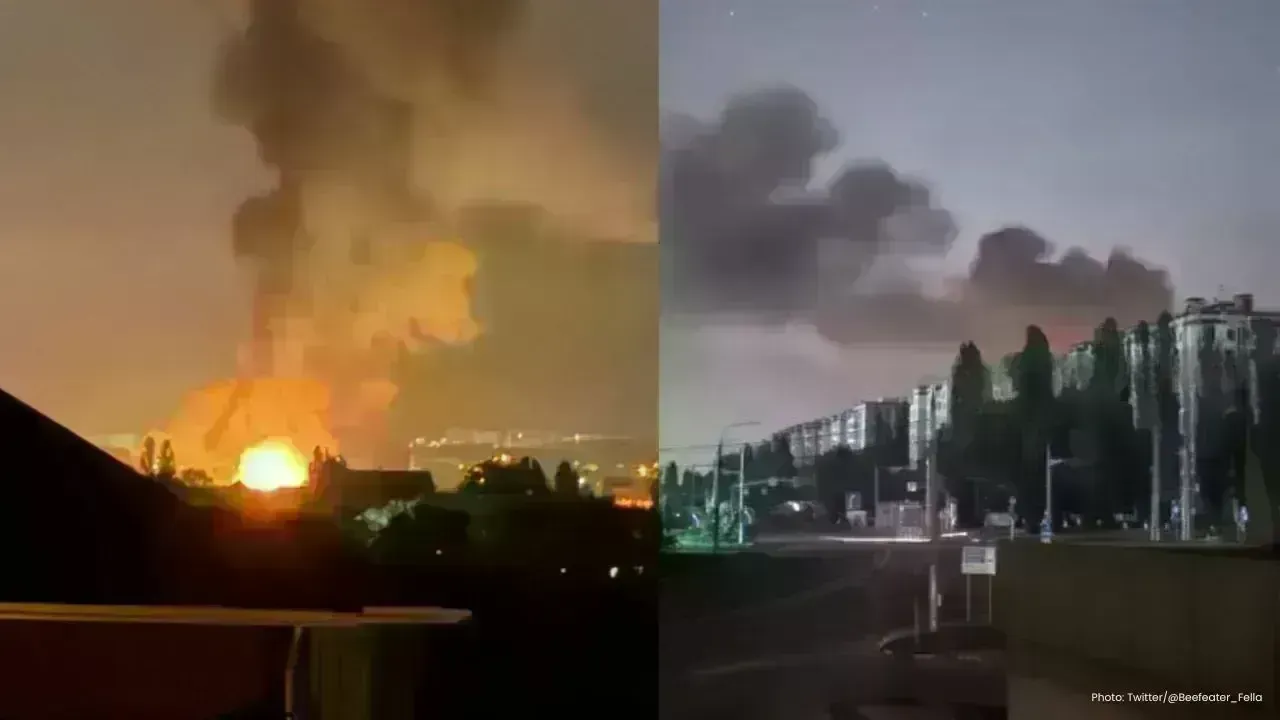 Ukraine Strike Triggers Fire at Belgorod Power Plant in Russia