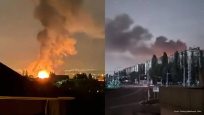 Ukraine Strike Triggers Fire at Belgorod Power Plant in Russia