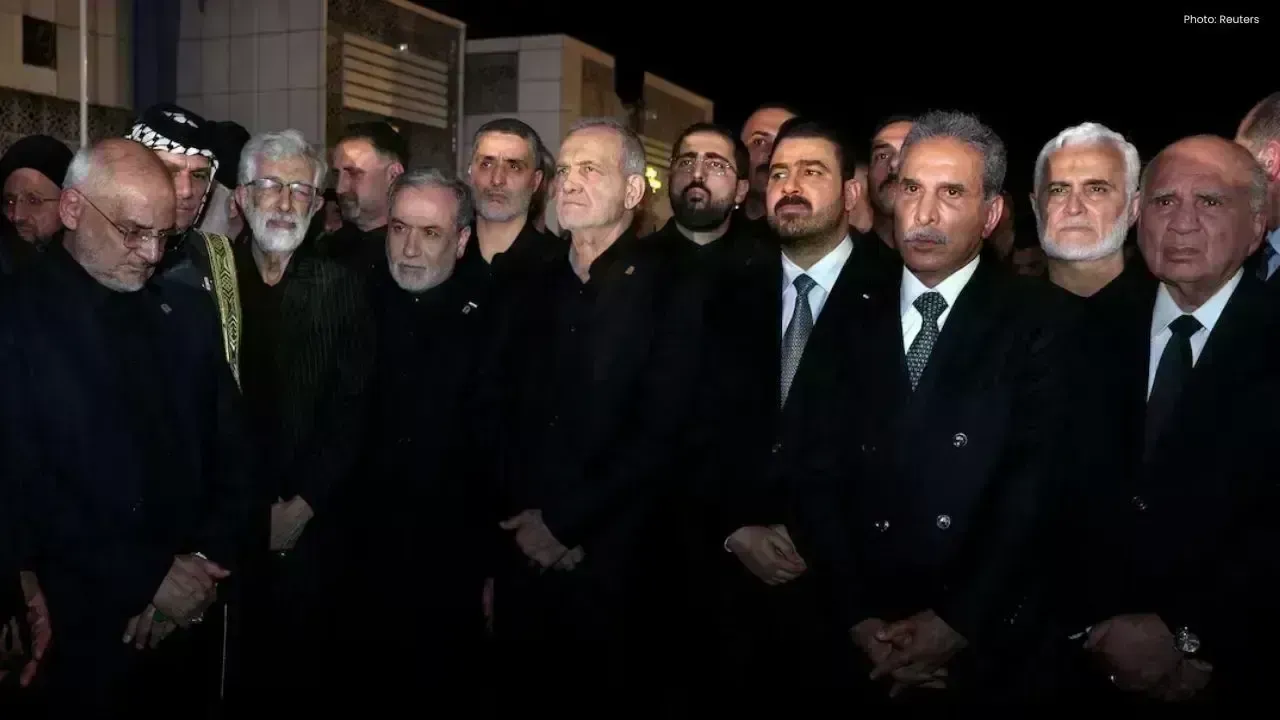 Khamenei’s Coffin Reaches Iraq’s Najaf After Iran Funeral Rites