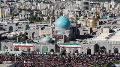 Thousands Gather for Ali Khamenei's Burial at Imam Reza Shrine