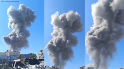 Israeli Strikes Hit Plastic Recycling Factory in Gaza City’s Sabra Area