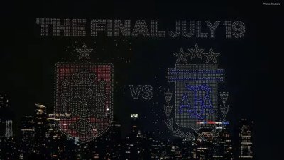 World Cup Drone Show Dazzles New York Before Argentina-Spain Final