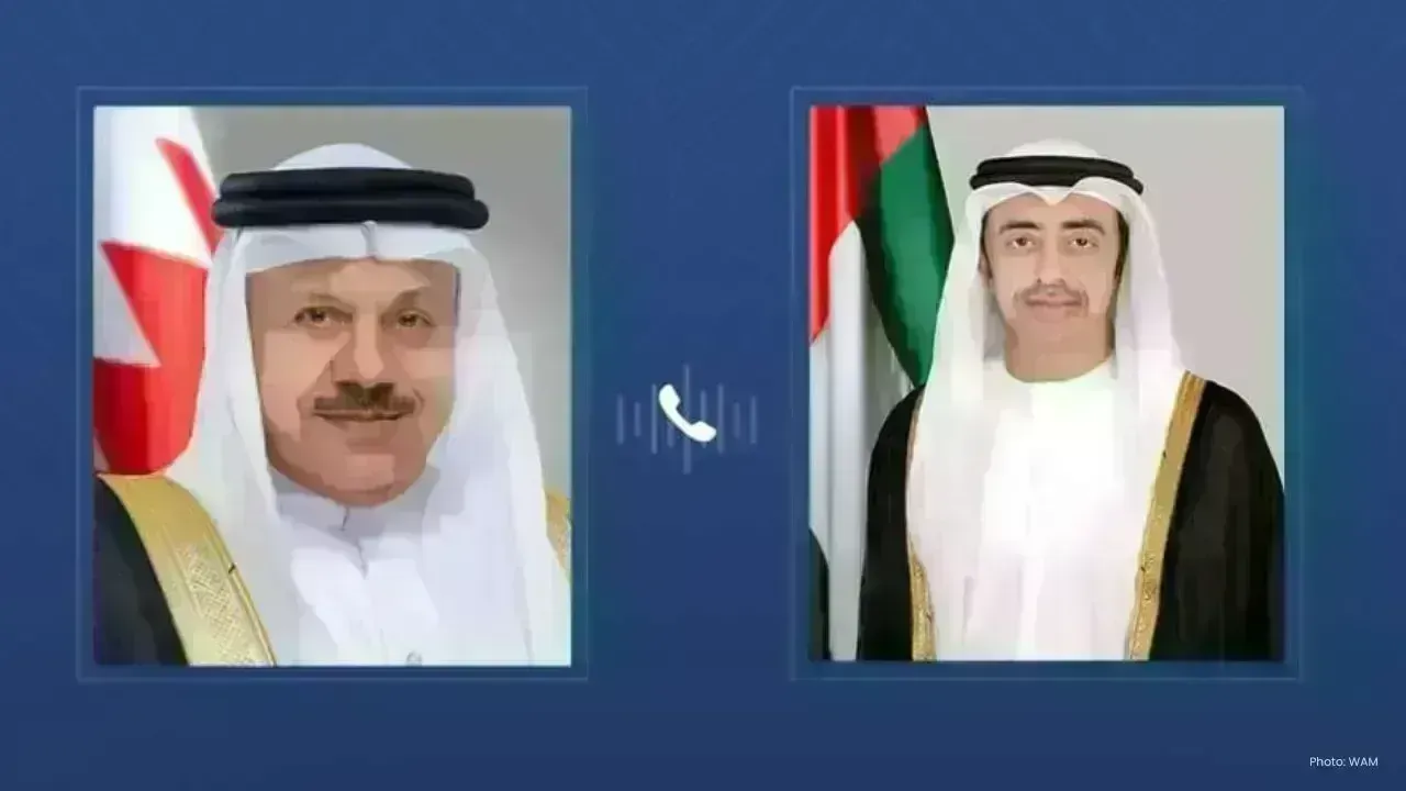 UAE, Bahrain FMs Discuss Regional Security and Bilateral Ties
