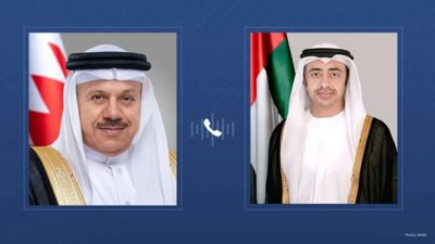 UAE, Bahrain FMs Discuss Regional Security and Bilateral Ties