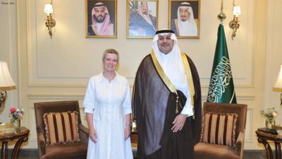 Saudi Envoy Meets EU Ambassador in Beirut