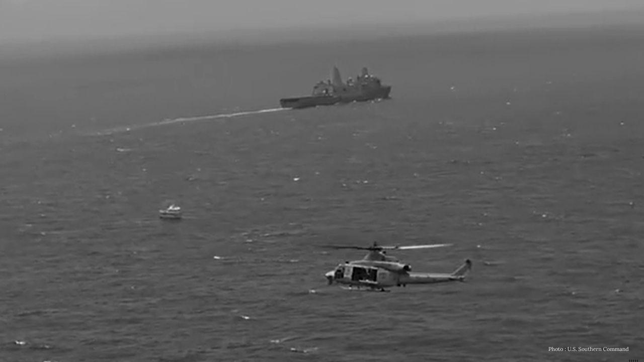 US Forces Strike Go-Fast Vessel in Caribbean